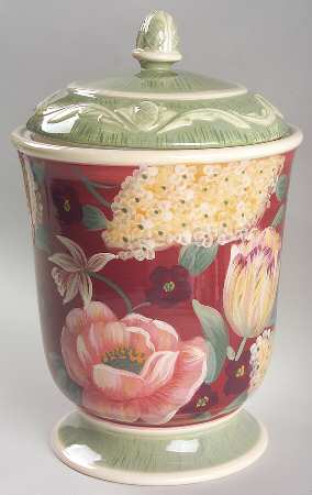 Floral Tapestry Extra Large Canister & Lid
