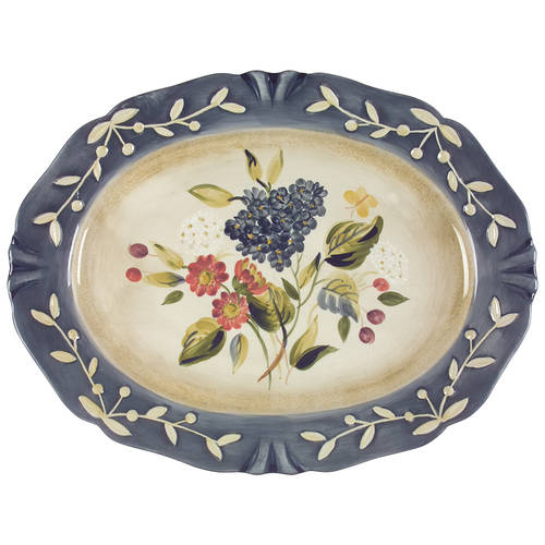 Flora 19" Oval Serving Platter