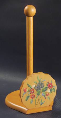 Flora Wood Paper Towel Holder