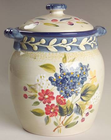 Flora Large Canister & Lid