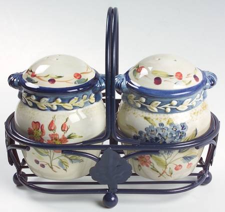 Flora Salt & Pepper w/Metal Stand