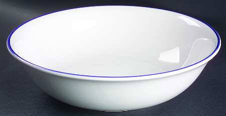 Concentrics Blue 9" Round Vegetable Bowl