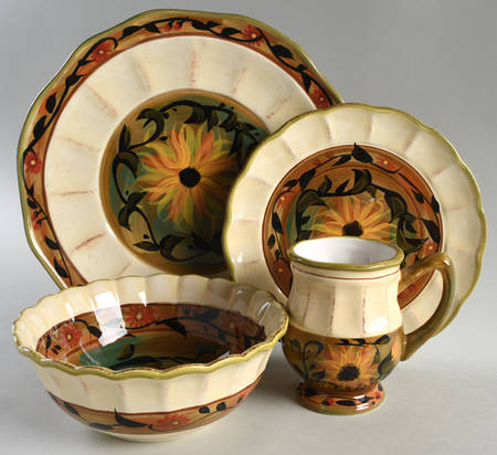 Sunflower (Scalloped Edge) 4 Piece Place Setting