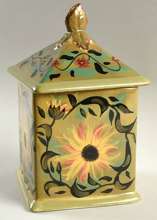Sunflower (Scalloped Edge) Medium Canister & Lid