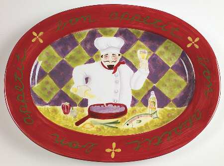 Chef Collection 16" Oval Serving Platter by Certified International