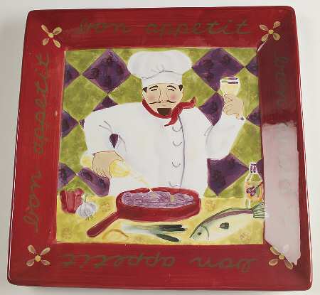 Chef Collection 13" Square Serving Platter