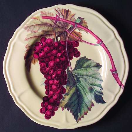 Vintage Grapes Dinner Plate
