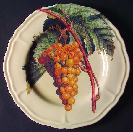 Vintage Grapes Dinner Plate