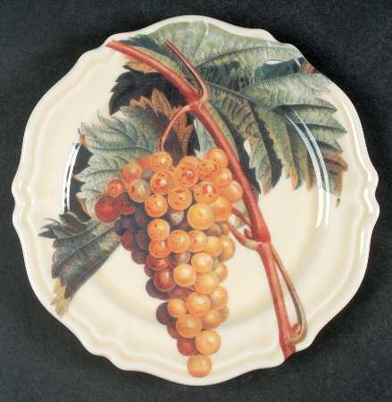 Vintage Grapes Salad Plate