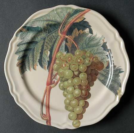 Vintage Grapes Salad Plate