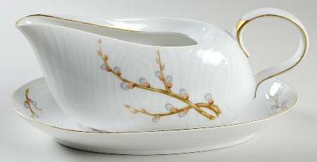 Brook Willow Gravy Boat & Underplate