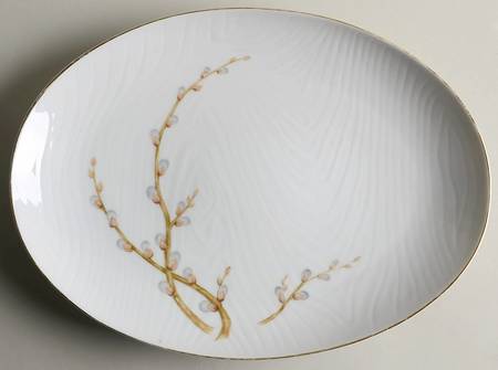 Brook Willow 12" Oval Serving Platter