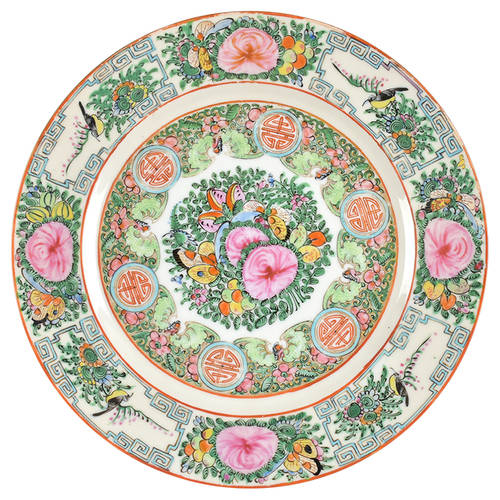 Rose Medallion (No People) Dinner Plate