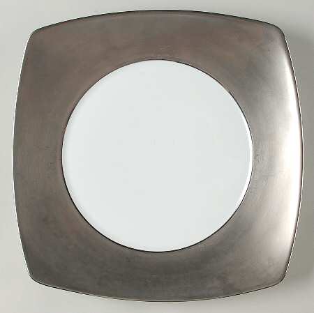 Prelude Platinum (Solid Rim) 12" Chop Plate (Round Platter) by Jean Louis Coquet