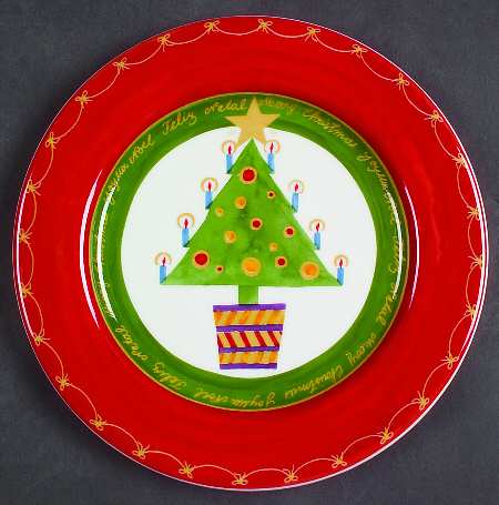 It's Christmas Salad/Dessert Plate