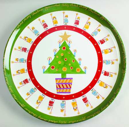 It's Christmas 15" Chop Plate (Round Platter)