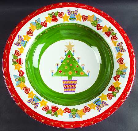It's Christmas 15" Large Salad Serving Bowl