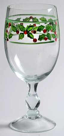 Holly Traditions 16 Oz Glassware Goblet