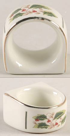 Holly Traditions Napkin Ring