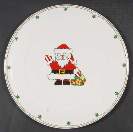 Santa's Greeting Cake Plate