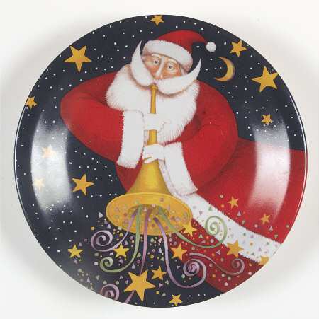 Celestial Santa Salad/Dessert Plate
