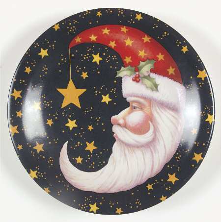 Celestial Santa Salad/Dessert Plate