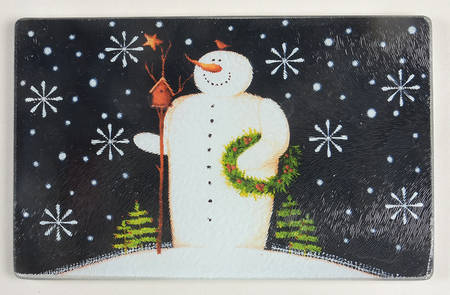 Twilight Snowman (White Stars) Counter Saver