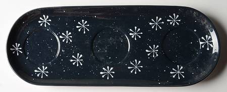 Twilight Snowman (White Stars) Condiment Tray