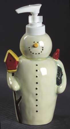 Twilight Snowman (White Stars) Sculpted Lotion Dispenser