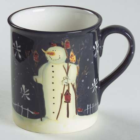 Twilight Snowman (White Stars) Mug