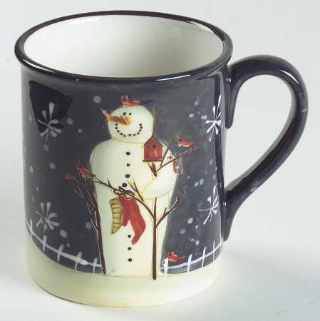 Twilight Snowman (White Stars) Mug