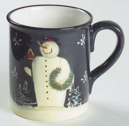 Twilight Snowman (White Stars) Mug