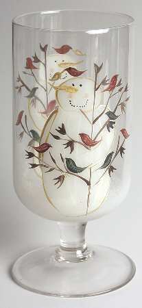 Twilight Snowman (White Stars) 16 Oz Glassware Iced Tea
