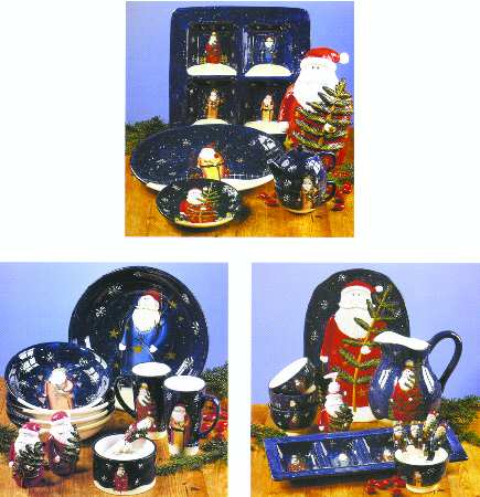 Twilight Santa (Blue Handles) Latte Mug