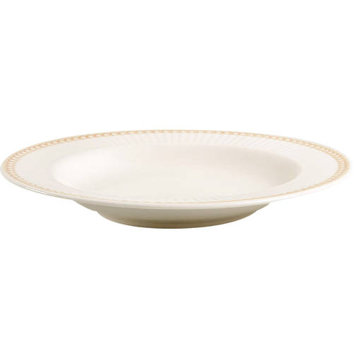 Victorian Pearls Large Rim Soup Bowl