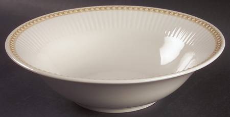 Victorian Pearls 9" Round Vegetable Bowl