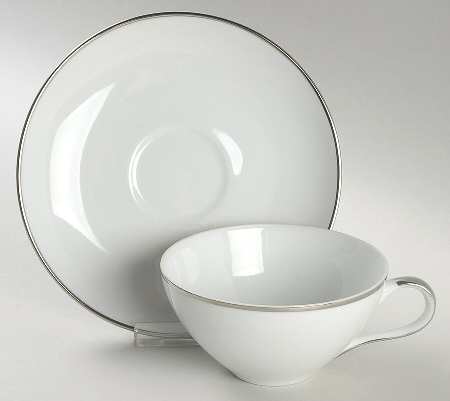 Wedding Ring Flat Cup & Saucer Set