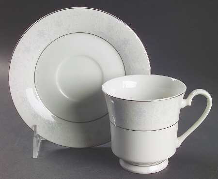Queens Lace Footed Cup & Saucer Set
