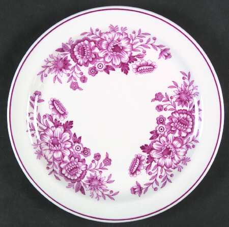 Dayton (Red Ring) Luncheon Plate by Carr