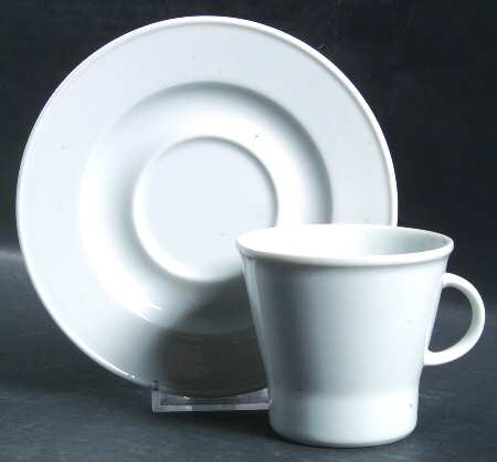 Loft Flat Cup & Saucer Set by Culinary Arts