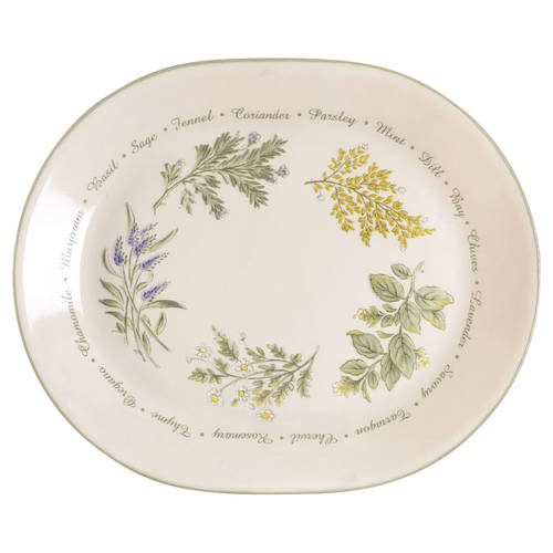Thymeless Herbs (Corelle) 12" Oval Serving Platter