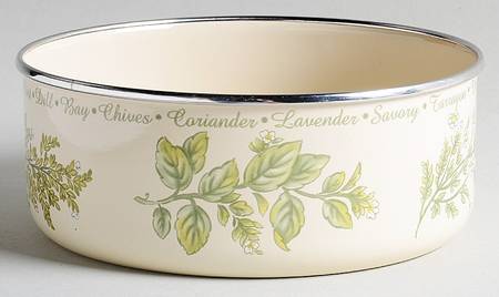 Thymeless Herbs (Corelle) 6" Metal Bowl