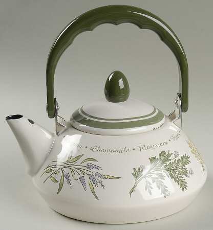 Thymeless Herbs (Corelle) Individual Metal Kettle & Lid