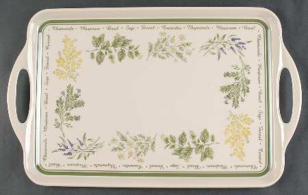 Thymeless Herbs (Corelle) Handled Melamine Tray