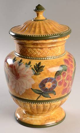 Renaissance Cookie Jar & Lid