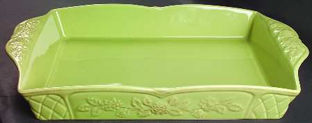 Cuisineware Green 18" Rectangular Baker