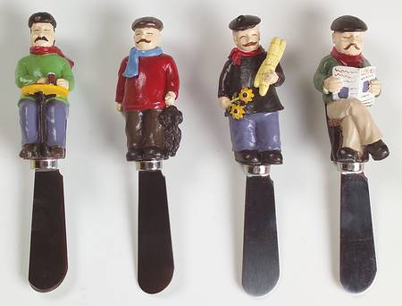 Sidewalk Cafe Individual Spreader - Set of 4 Motifs