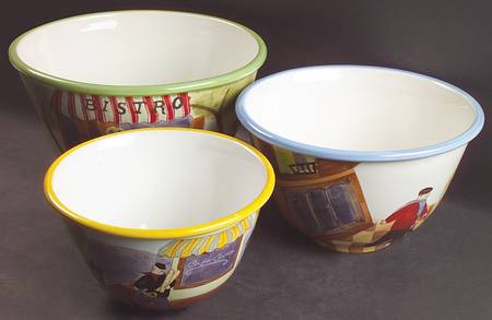 Sidewalk Cafe (3 Piece) Mixing Bowl Set
