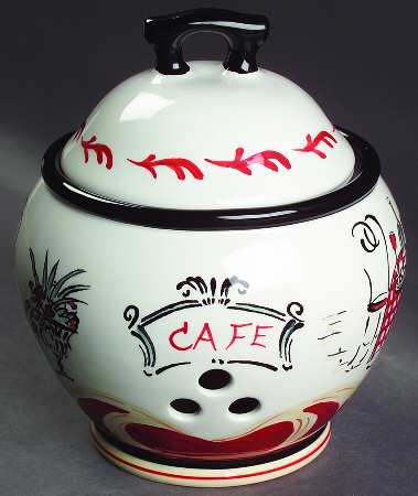 Cafe Garlic Keeper & Lid