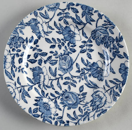 Blue Peony (Smooth) Salad Plate